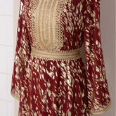 Abaya Kaftan Caftan For Women Evening Dress Muslim Dubai Arab Women's New High End Fabric Hot Stamped Long Slept Dress Abaya